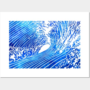 Blue Waves Posters and Art